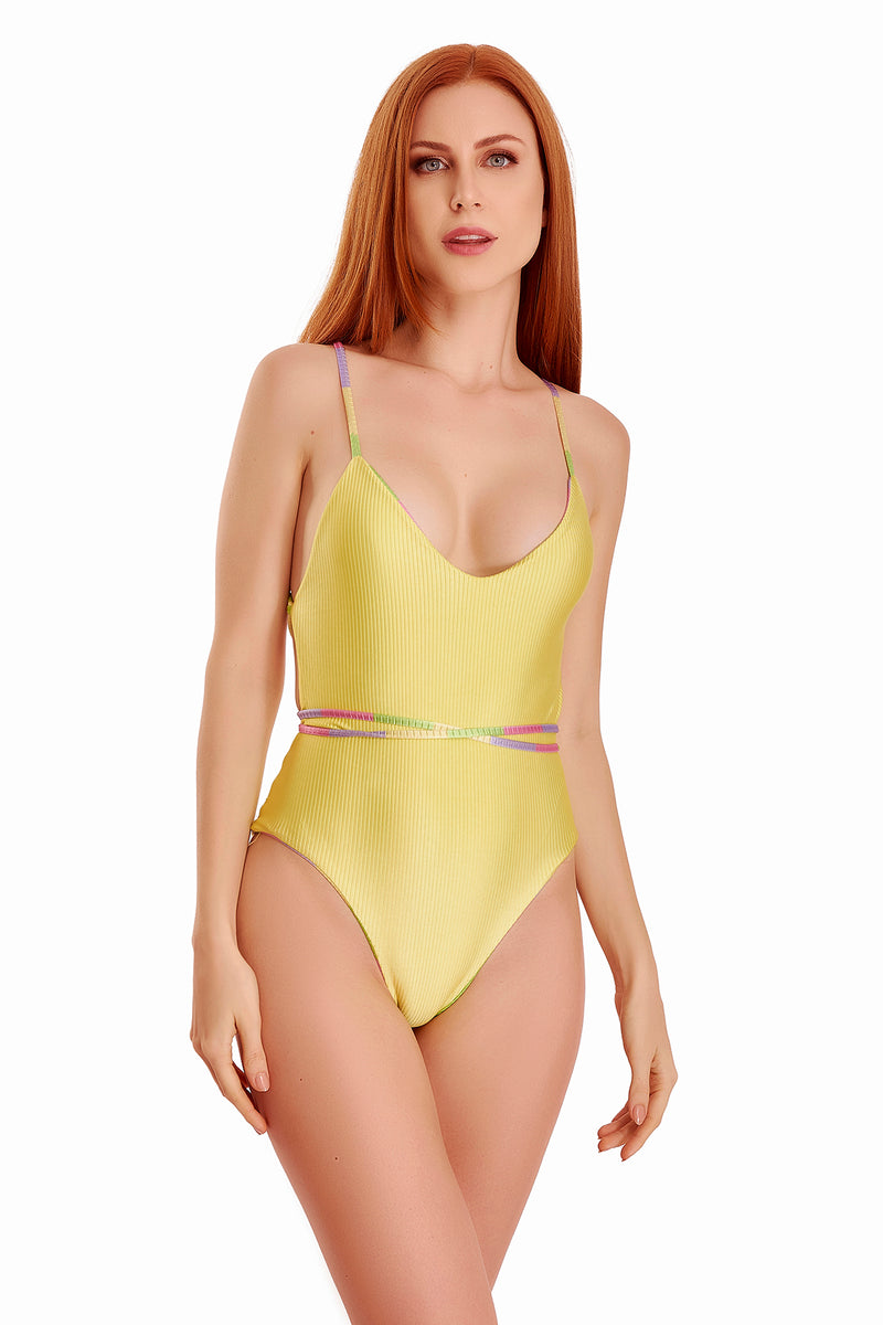 Single Front Double Face Swimsuit